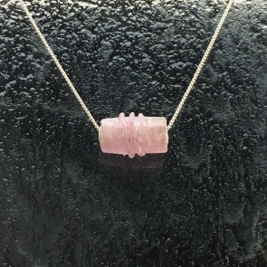CYLINDRIC GLASS BEAD - Pink