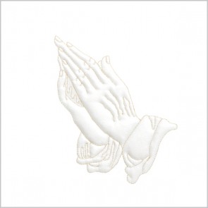 1 PRAYING HANDS MINI CAP PANEL / TAN CREPE
